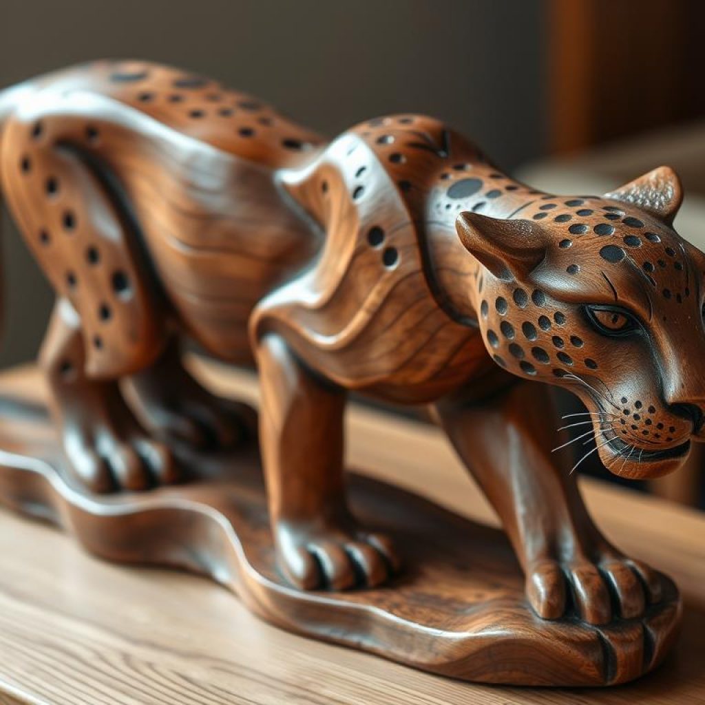 Escultura em madeira representando animais da fauna amazônica, demonstrando a habilidade dos artesãos das comunidades amazônicas Escultura em madeira representando animais da fauna amazônica, demonstrando a habilidade dos artesãos das comunidades amazônicas