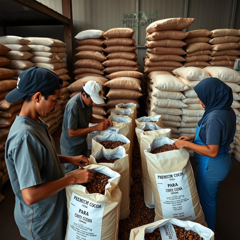 Exportação de Cacau Pará para mercados internacionais, destacando a qualidade reconhecida globalmente Exportação de Cacau Pará para mercados internacionais, destacando a qualidade reconhecida globalmente
