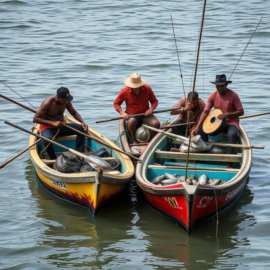 Pescadores artesanais da COMPEPA em atividade no Pará Pescadores artesanais da COMPEPA em atividade no Pará