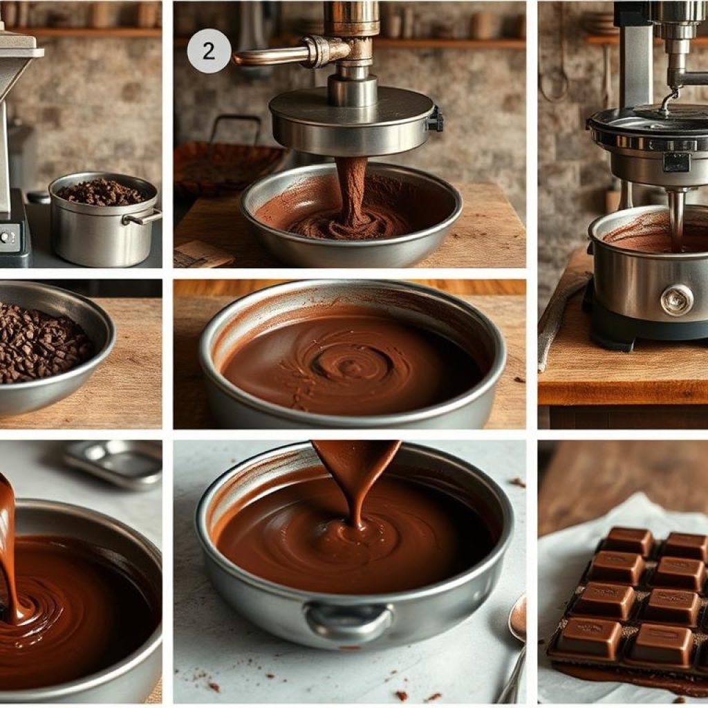 Processo de produção de chocolate artesanal a partir do Cacau Pará Processo de produção de chocolate artesanal a partir do Cacau Pará
