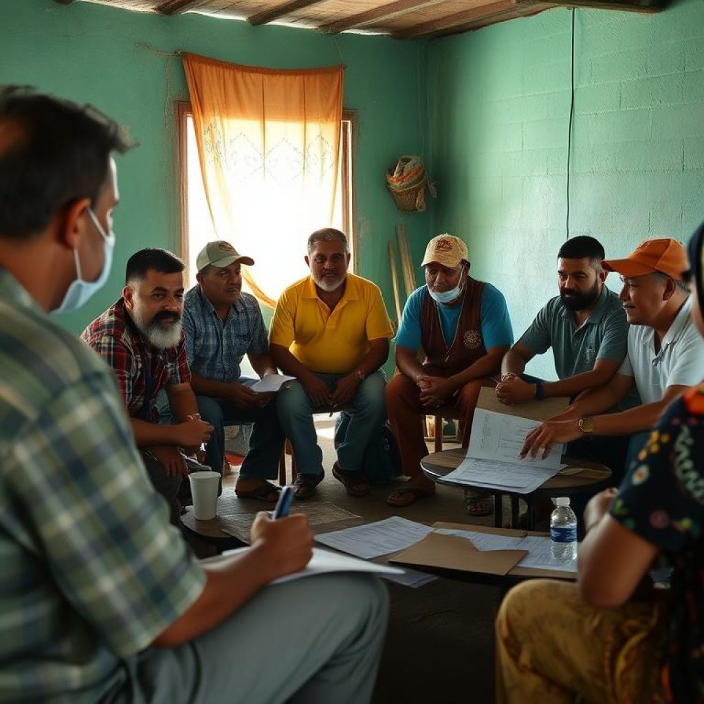 Reunião comunitária para acordo de pesca sustentável no Pará Reunião comunitária para acordo de pesca sustentável no Pará