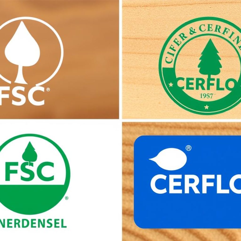 Selos de certificação FSC e CERFLOR para Manejo Florestal Sustentável Selos de certificação FSC e CERFLOR para Manejo Florestal Sustentável