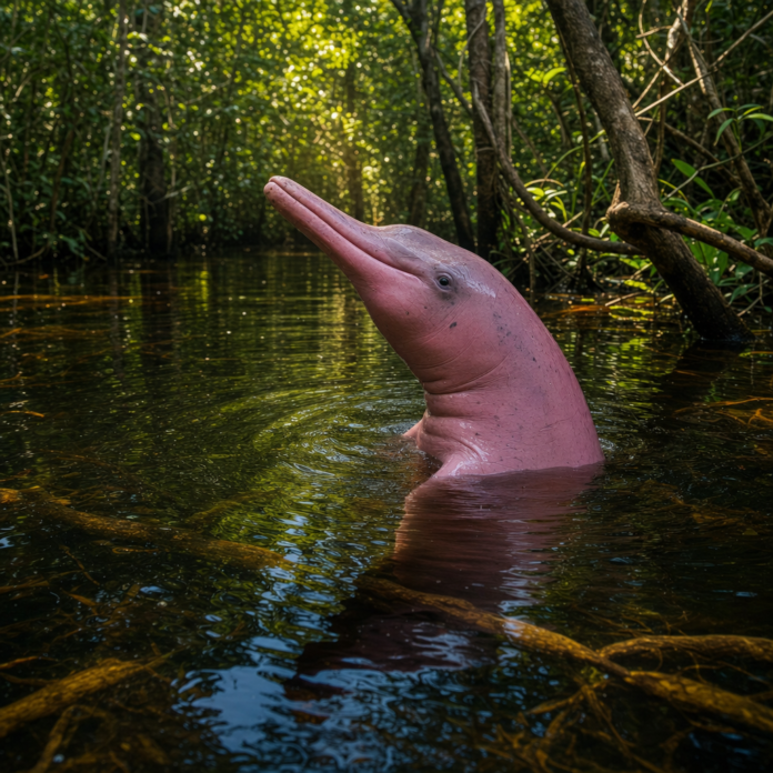 A lenda o Boto Cor de Rosa da Amazônia - veropeso